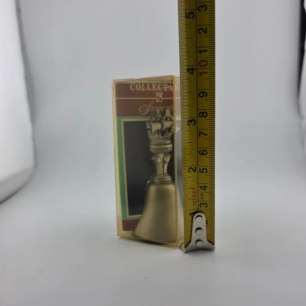 Fort Genuine Pewter Pirate Ship Souvenir Bell Great American Collectors Bell USA